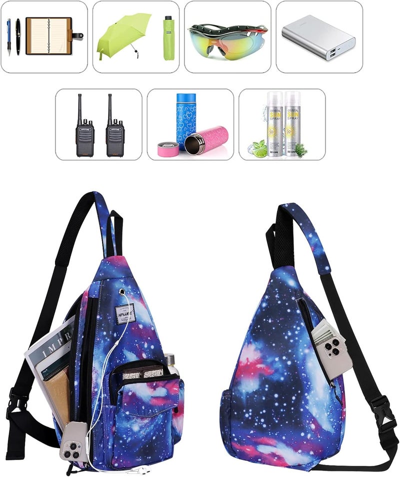 HAWEE Backpack Sling for Women Anti-Water Crossbody Bag Inclined Adjustable Pack | Casual, Adjustable Strap, Water Repellent, for Travel/Sport - Image 2